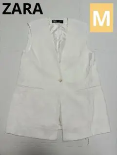 ZARA ベスト　ホワイト　Mサイズ