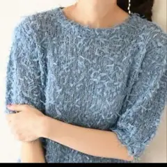 Neige ニット　ブルー ネージュ　fitmore anysis 好きな方も