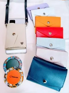 新品39Thanks　財布　ピンク　スマホ