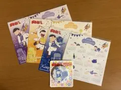 おそ松さん　シールカレンダー　缶バッジ　セブンイレブン限定