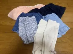 女の子100センチショートパンツとスパッツ
