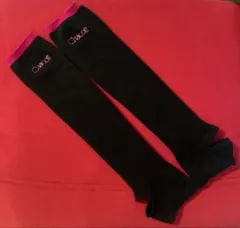 チャコット レッグウォーマー　黒　ピンク　フリー　バレエ　新体操　ダンス　チア