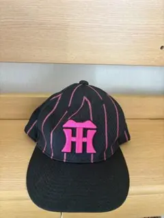 冥*2様 阪神タイガース キャップ ブラック×ピンク フリーサイズ