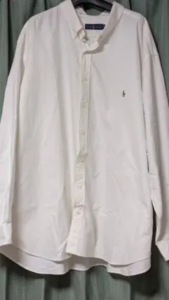 ポロラルフローレン THE BIG SHIRT シャツ 長袖 ボタン　ホワイト