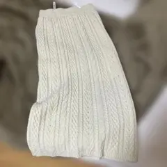 INGNI ケーブルニットロングスカート