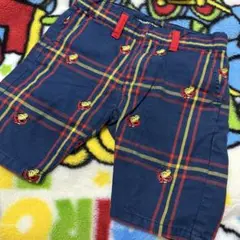 コメント必須　ネイビー チェック柄 半ズボン　100
