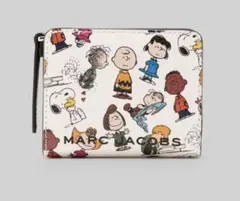 MARC JACOBS×PEANUTS スヌーピー 二つ折り財布 レザ