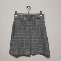 GU チェック柄　ミニスカート　韓国系