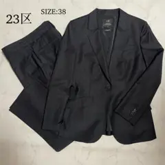 ⭐️新品未使用23区 パンツスーツ テーラードジャケット大きいサイズ 44 XXL 感鯨 セットアップ 大きいサイズ テーラードジャケット