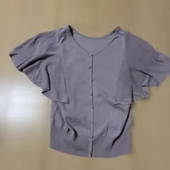 美品 anysis 前後2wayパール釦ニット 2 エニシス ラベンダー 紫のサムネイル