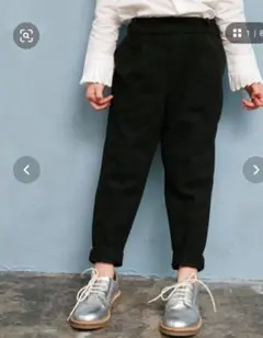 アズールバイマウジー ウエストゴム タックテーパードパンツ 100