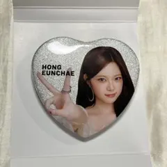 ウンチェ Le Sserafim HONG EUNCHAE ハート型 缶バッジ
