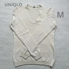 ユニクロ カシミヤVネックニット