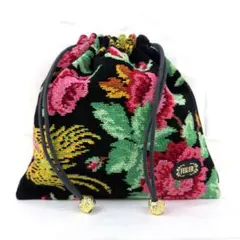 【美品】FEILER フェイラー パラディス 鳳凰 巾着 ポーチ 小物入れ 上品