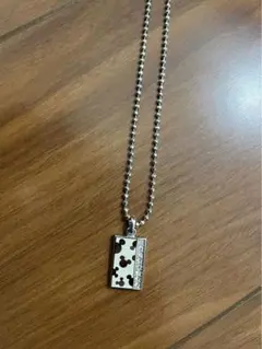 ミッキーマウス デザイン ネックレス　シルバー