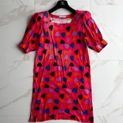 Yves Saint Laurent レッド 半袖 ワンピース snc イヴサンローラン Yves Saint Laurent ワンピース M 赤 半袖