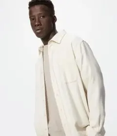 【UNIQL】フランネルシャツ 　Sサイズ オフホワイト