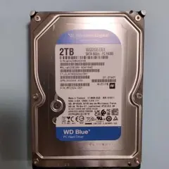 【新古品使用時間10時間以内】HDD 2TB 3.5インチ