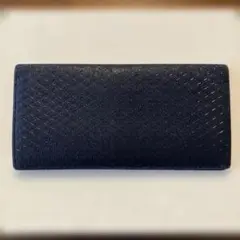 【印傳屋】長財布（ダークネイビー）瓢箪柄