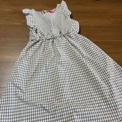 repipi armario チェック柄ノースリーブワンピース S