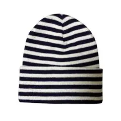 アメリカ製 アクリル ニットキャップ ボーダー アメカジ