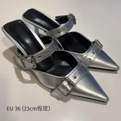 ADAM ET ROPE' FEMME】フォルムウェッジパンプス シルバー - メルカリ