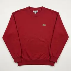 CHEMISE LACOSTE レッド クルーネック トレーナー