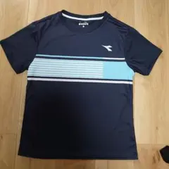 DIADORA レディースTシャツ ネイビー