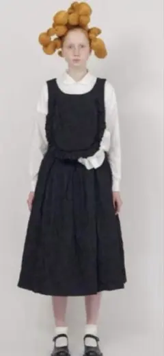 【コムデギャルソン】市松模様のバックベルトワンピース　コムコムAD2020 コムデギャルソン】市松模様のバックベルトワンピース コムコム