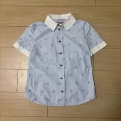 vivienne westwood ボウタイ ストライプ 半袖シャツ オーブ刺繍 - メルカリ
