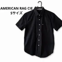 AMERICAN RAG CIE 半袖シャツ 黒 コットン100% 日本製 Sのサムネイル
