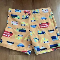 ミキハウス　オレンジ色 車柄 水着 男の子用