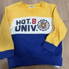 ミキハウス　ホットビスケッツ　トレーナー　80　イエロー