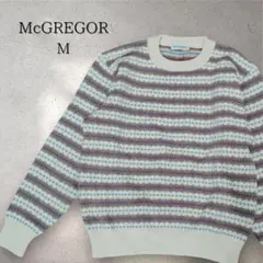 McGREGOR 総柄 ニット セーター M レトロ