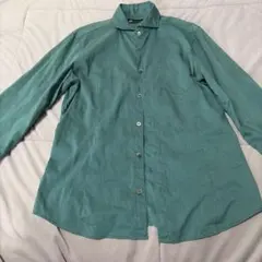 O by TORNADO MART ターコイズ ボタンシャツ