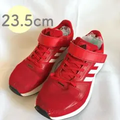 adidas アディダス 軽量スニーカー ジュニア レッド 赤 23.5cm