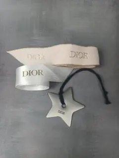Dior ディオール 星型チャームとリボン3点セット
