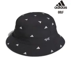 adidas レディースゴルフ BOSプリント バケットハット 日本仕様（黒）のサムネイル