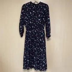 INGNI 花柄 長袖 ロングワンピース