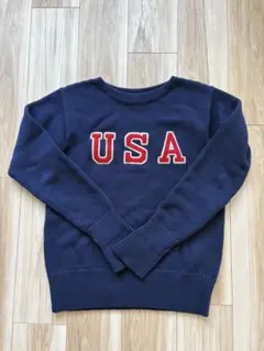 Polo Ralph Lauren USAロゴセーター S ネイビー