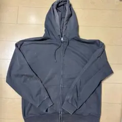 Two Way Essential Hood Zip Up - Charcoal