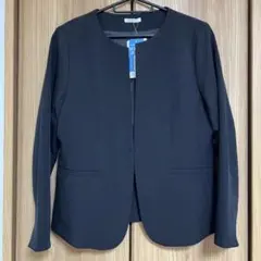 ハニーズノーカラージャケット ブラック Lサイズ