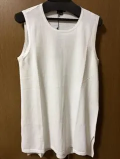 theoryノースリーブ ロングニット白S新品未使用タグ付き