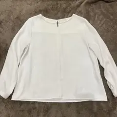 ハニーズ　GLACIER ホワイト 長袖ブラウス　L