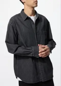 UNIQLO ユニクロ　デニムオーバーシャツ　XL