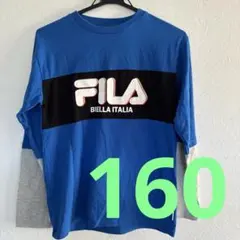 FILA 長袖カットソー 青/黒/灰