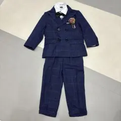 フォーマルスーツ 100cm チェック柄