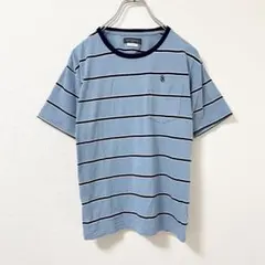 サニースポーツ コーエン ボーダー Tシャツ 水色 ポケット付き 半袖 Fのサムネイル