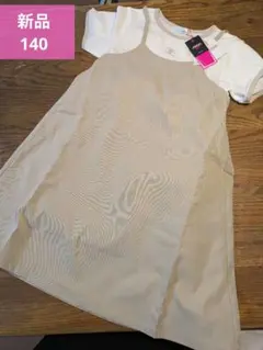 【新品未使用】JENNI love Tシャツドッキング キャミワンピース 140のサムネイル