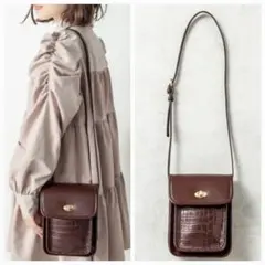OLIVE des OLIVE　クロココンビショルダー　大人ガーリー　美品のサムネイル